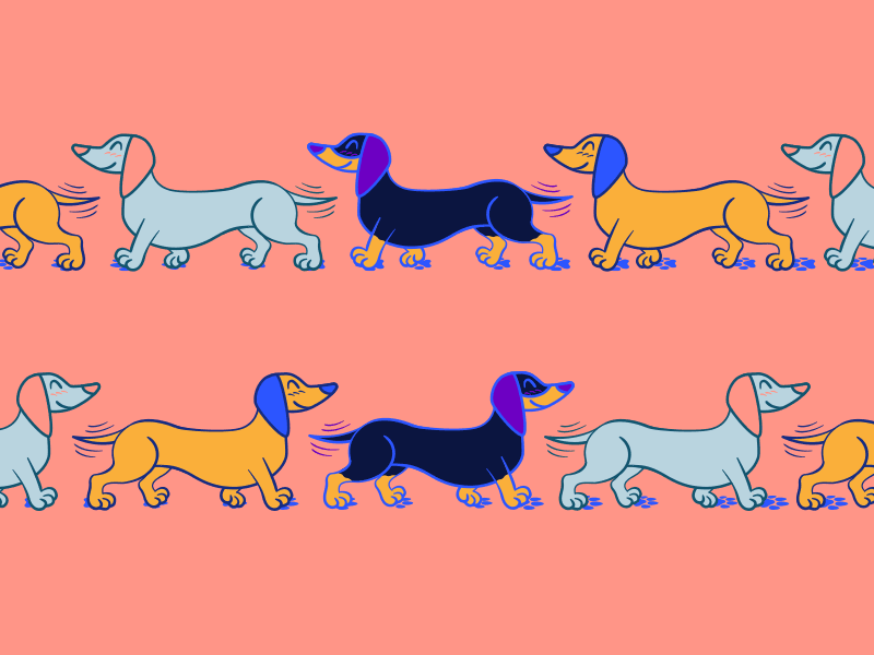 Infinite Dachshunds – illustrations for drinking glasses animated gif cartoon character cartoon dachshund cartoon dogs cartoon illustration cartoon style cartoonish dachshund dachshund gif dachshund illustration dog fds gif glass glass illustration infinite kozi design sausage dog wiener wiener dog