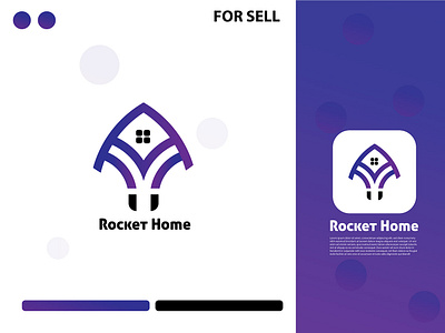 Rocket Home logo Design (Unused) home home logo home logo design logo logo design rocket logo
