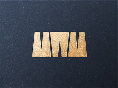 Monogram MWM graphic design letter design minimal monogram mwm space design