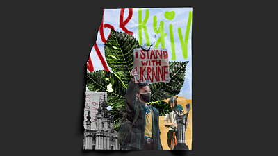 Kyiv collage branding collage design graphic design kyiv moodboard photo poster