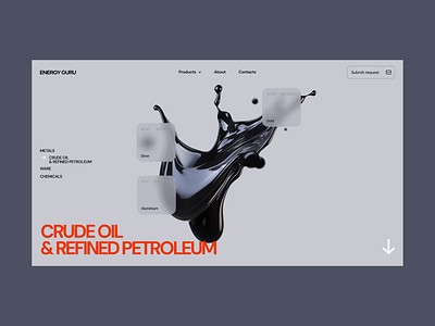 AI Landing page web design commodities products ✦ Energy Guru ai animation design interaction landing page motion graphics service site startup ui ux web design website