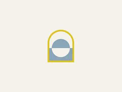 Daylight architecture daylight halfmoon icon interiordesign logo midcentury retro