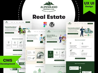 Real Estate Website UI/UX & WordPress Development back end development cms development creative web design custom web design custom website development figma design figma to wordpress front end development grafikdesign graphic design high fidelity design interaction design landing page design prototype design responsive web design user experience design user interface design visual design website entwicklung website redesign