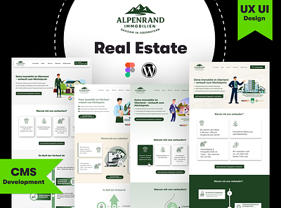 Real Estate Website UI/UX & WordPress Development back end development cms development creative web design custom web design custom website development figma design figma to wordpress front end development grafikdesign graphic design high fidelity design interaction design landing page design prototype design responsive web design user experience design user interface design visual design website entwicklung website redesign