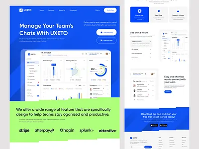 Chatbox – Message Landing Page for Seamless Conversations chatboxdesign conversationflow creativewebdesign figmadesign landingpagedesign messagingappui minimalui uiuxdesign webdesigninspiration