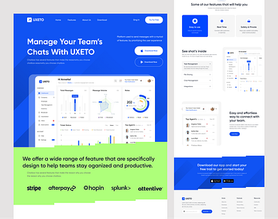 Chatbox – Message Landing Page for Seamless Conversations chatboxdesign conversationflow creativewebdesign figmadesign landingpagedesign messagingappui minimalui uiuxdesign webdesigninspiration