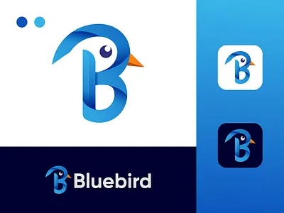 Bluebird Modern Logo, Letter Logo Design. b bluebird bluebird design graphic design letter logo design. logo logo design