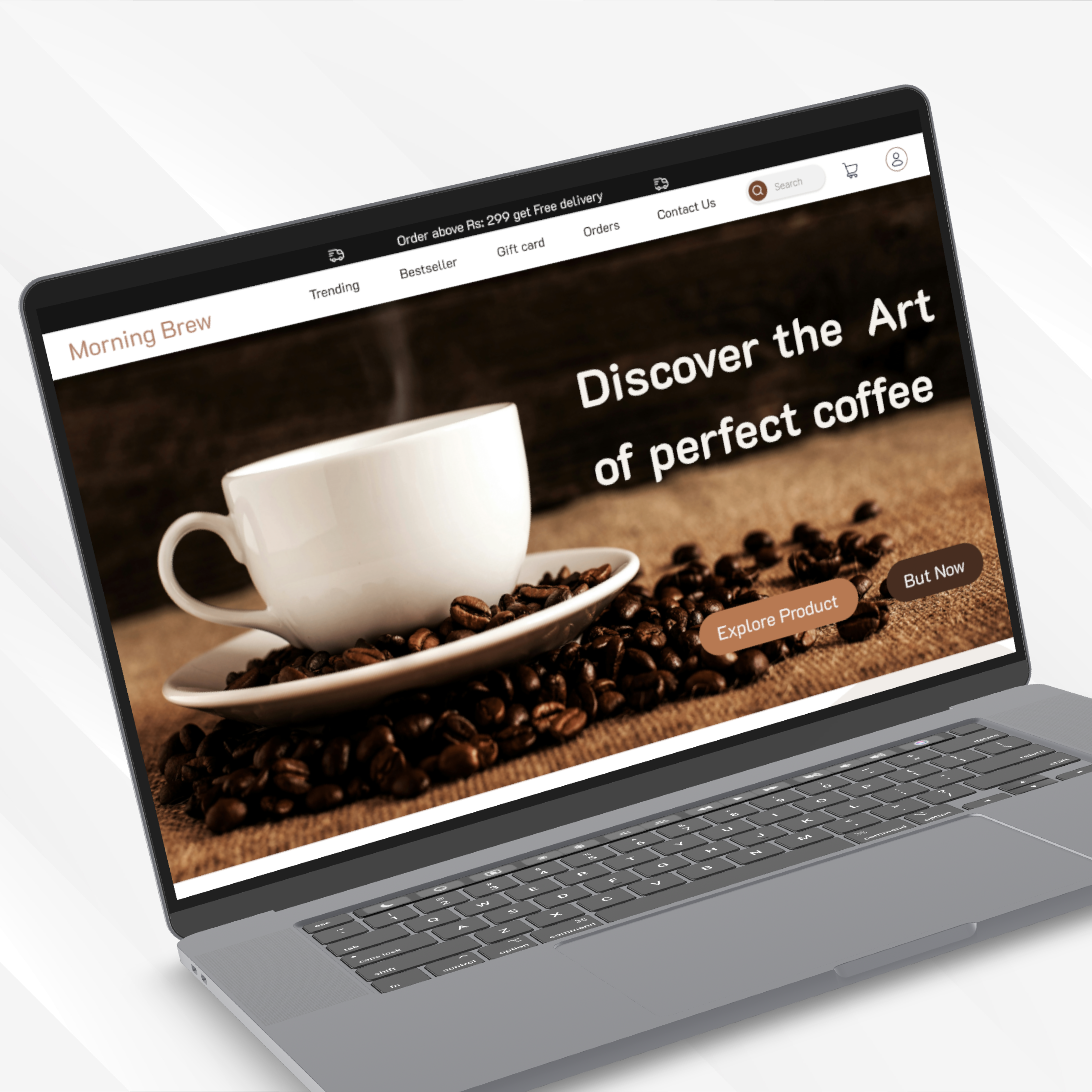 Coffee Website UI design 3d branding design design idea feedback figma graphic design idea illustration motion graphics project top design trend ui uiux ux vector web design website work
