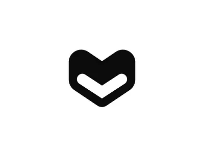 Letter M logo branding identity logo mark negative space symbol