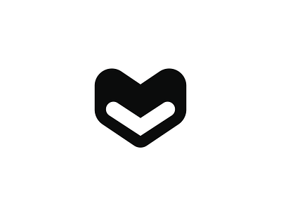 Letter M logo branding identity logo mark negative space symbol
