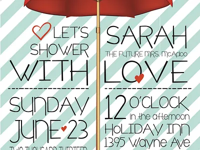 Baby Shower - Shower With Love baby shower invite