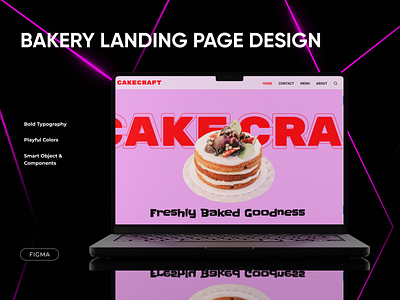 Bakery Landing Page Design design figma graphic design interface ui ux website