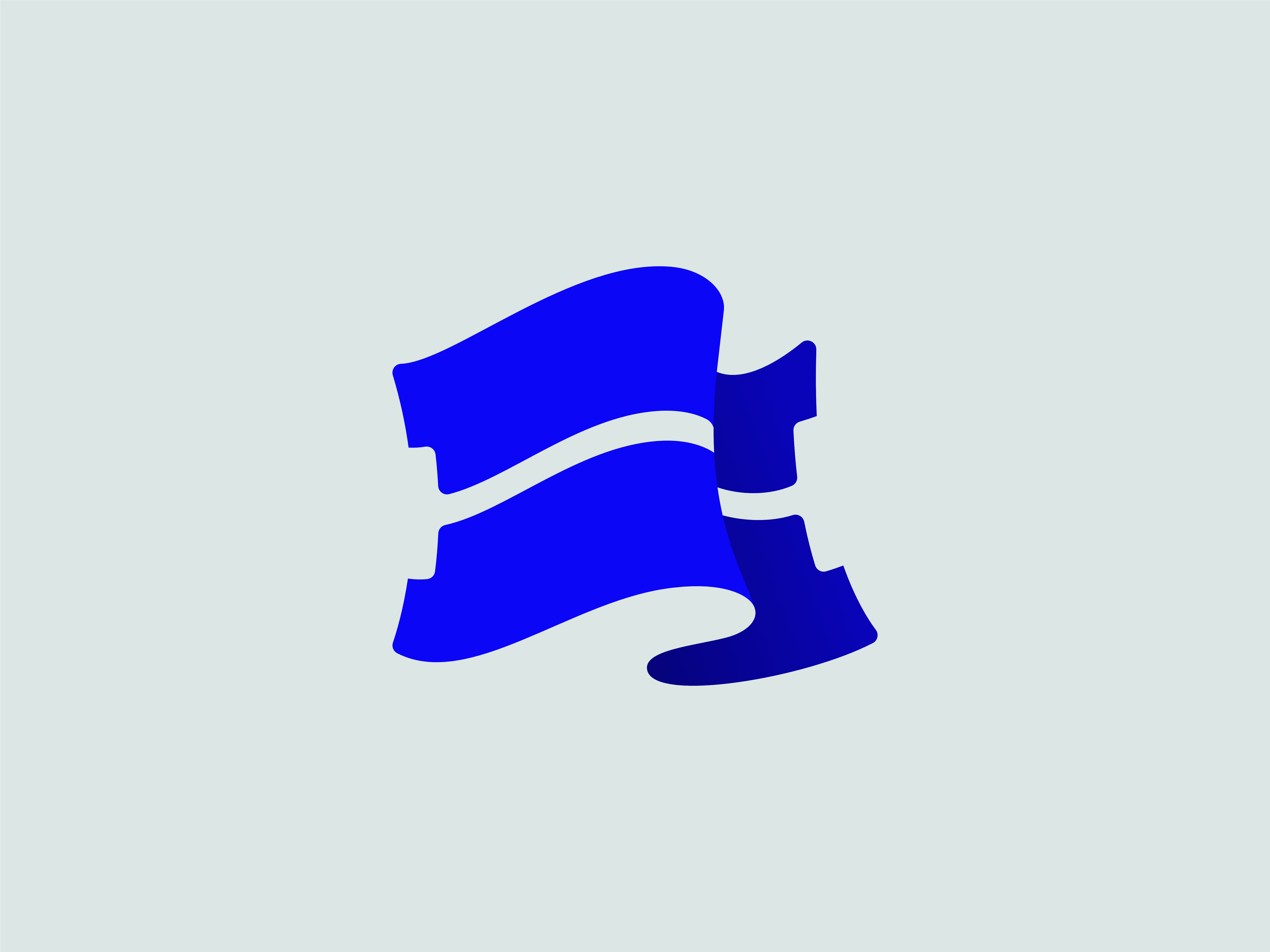 The letter H on a flag - Logo Design, Monogram, Branding abstract logo brand identity branding design flag logo icon illustration letter h letter h logo lettering logo logo design logotype minimalist logo modern logo monogram negative space typography ui