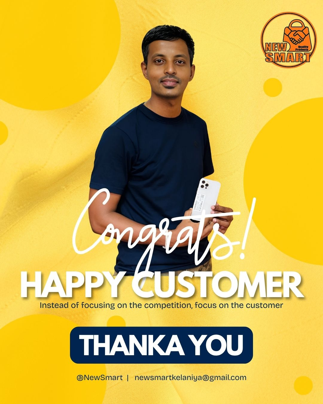 Happy Customer Post Design happy customer post design