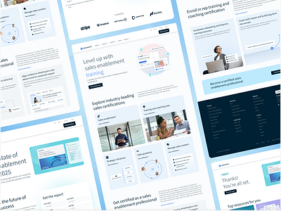 SEPro Sales Enablement Training Webpage Design card] visual webpage website website design