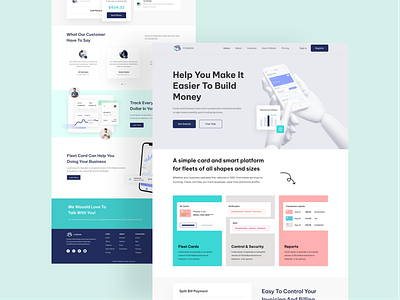 Fonbank Web design landing page nft landing page web design