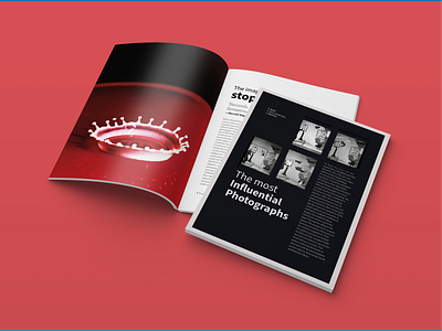 Most Influential Photographs — Magazine Layout Redesign editorial magazine print