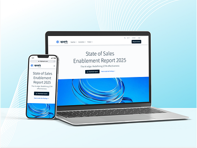 Landing Page Design for Highspot's Sales Enablement Campaign ui webapge