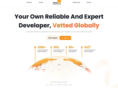 Landing Page Redesign: Modern UI/UX for a Product Design Agency agency website branding figma figma design landing page product design saas ui design