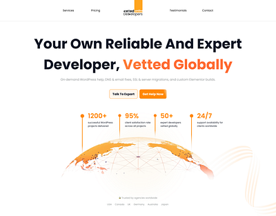 Landing Page Redesign: Modern UI/UX for a Product Design Agency agency website branding figma figma design landing page product design saas ui design