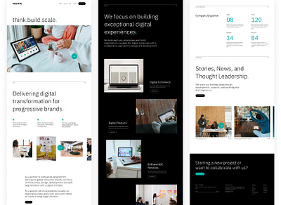 Techtic design homepage landing page portfolio ui ux web design