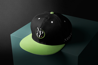 Real Estate Agency Merch Hat branding design edgy hat merch mockup neon real estate realty swag