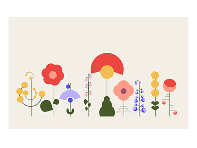 Geometric Art Element Series: No. 04 flower graphic design illustra illustration plant