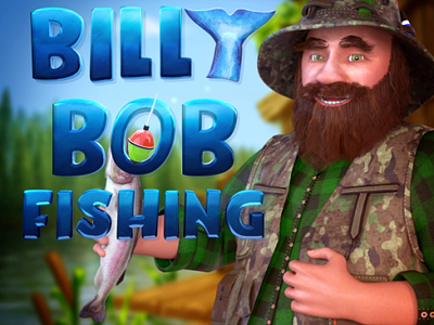 Loading screen animation for the slot game "Billy Bob Fishing" animation art animation design boot screen fishing game fishing slot gambling game art game design game designer graphic design loading screen logo animation logotype animation motion design motion graphics slot design slot game art slot game design