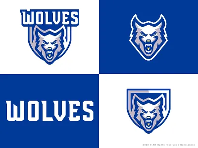 Wolves ( primary colour lockup) .wolves crest branding graphic design illustration logo mascot sports sports branding sports logo wolf wolf mascot wolves wolves badge wolves illustration wolves logo wolves sports identity wolves sports logo