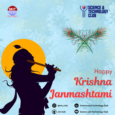 Janmashtami Post graphic design