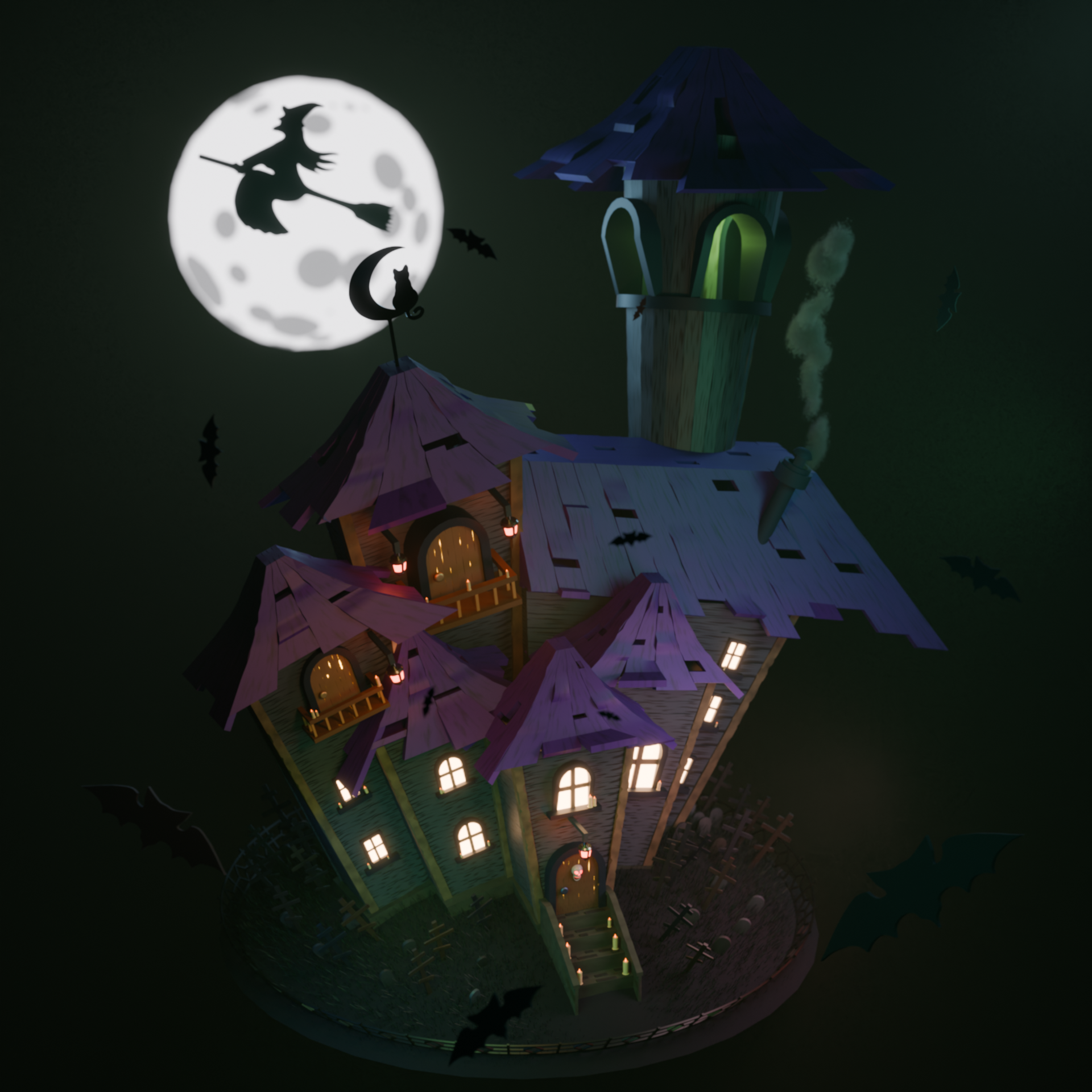 Witch's house 3D model 3d