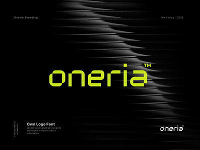 oneria - modern typography logo | Wordmark ai logo branding creative design custom font graphic design logo minimal modern font modern logo professional logo saas logo tech technology logo typography wordmark