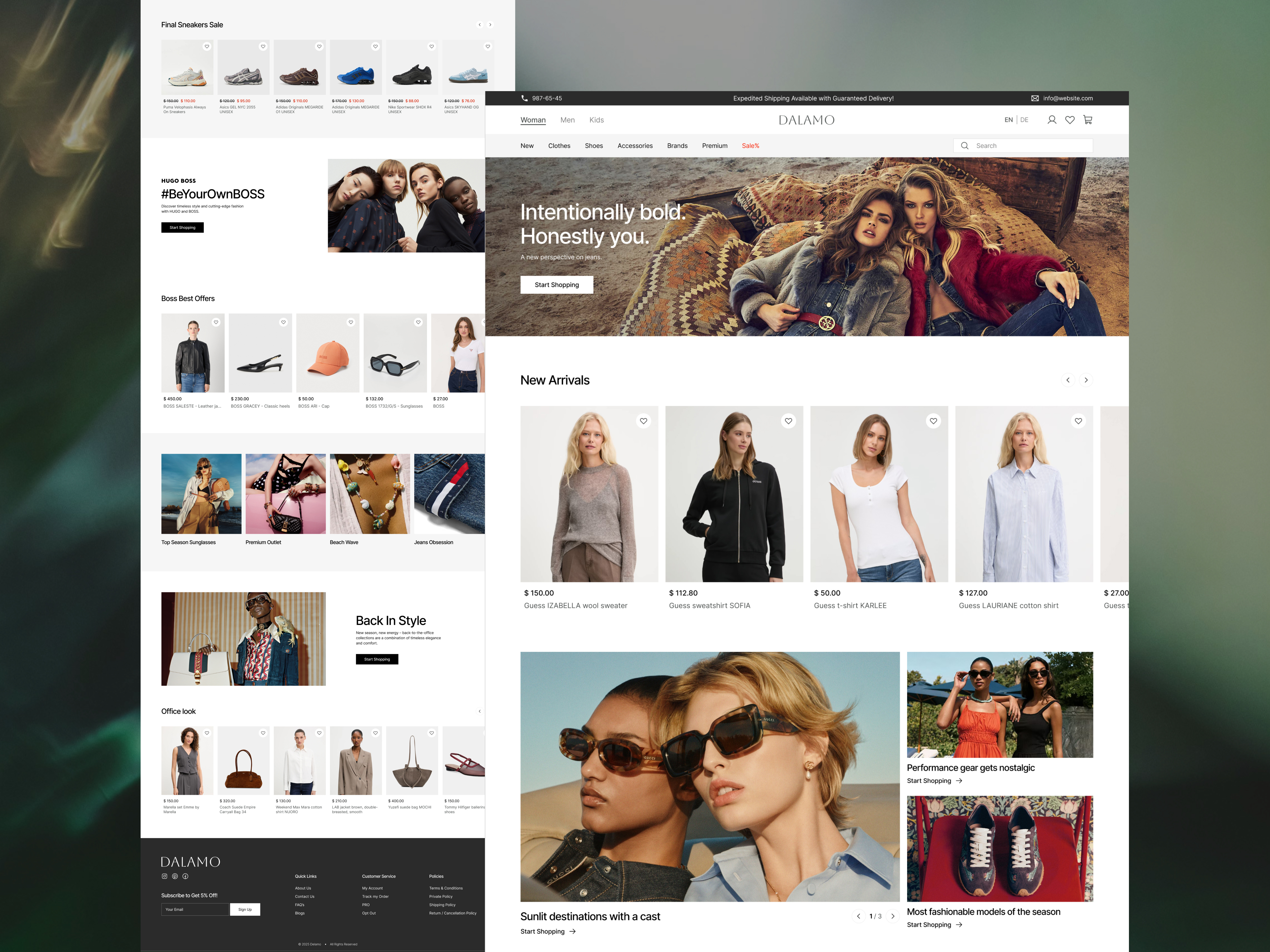 High-Converting Shopify Store Design – UI/UX Case Study designforhire dtddesign ecommerce ecommercedesign fashionecommerce figmadesign highconversionui main page minimalcommerce product page shopify shopifydesign store ui uiforsales