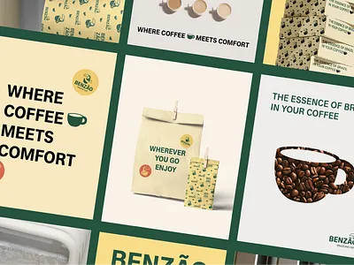 BENZÃO - Brazilian coffee shop brand identity branding brazil coffee coffee coffee ad coffee brand coffee shop brand design food brand food branding food identity graphic design logo logo design packaging restaurant brand visual identity