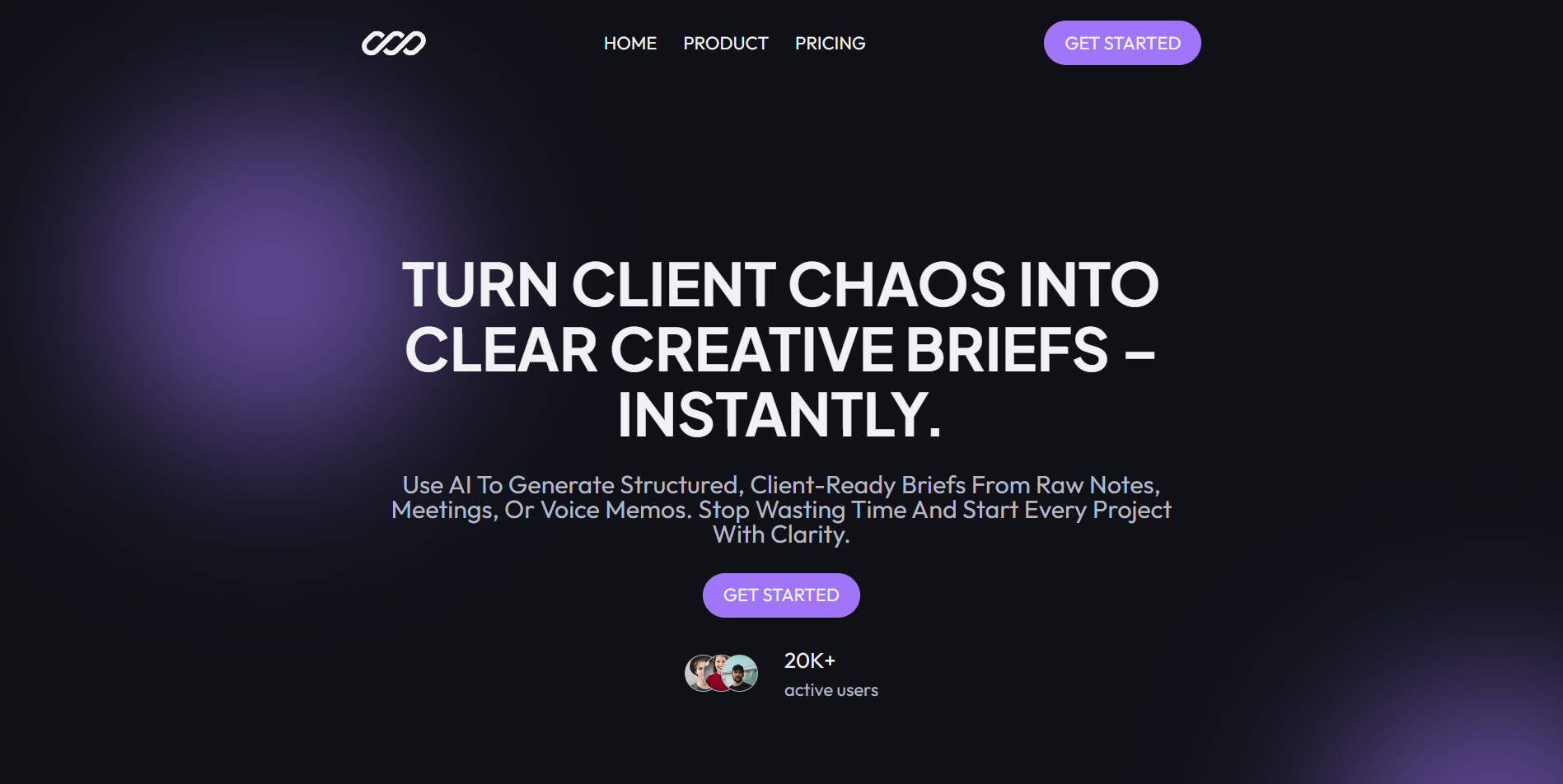 B2B Design for Briefly - AI-powered briefs design ui