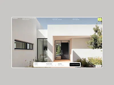 estateflow home page alif app clean design graphic design home house hweo large modern rant saas site ui ui ux design ux web web design webdesign website