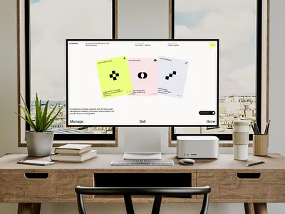 EstateFlow Real estate SaaS website alif app cards clean design hero home landing landing page modern new page saas service ui ui ux design ux web design webdesign website