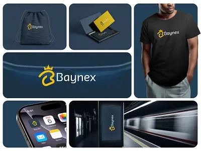 Baynex Logo & Branding brand branding clothing logo crown fashion graphic design letter b letter logo logo logo design logodesign