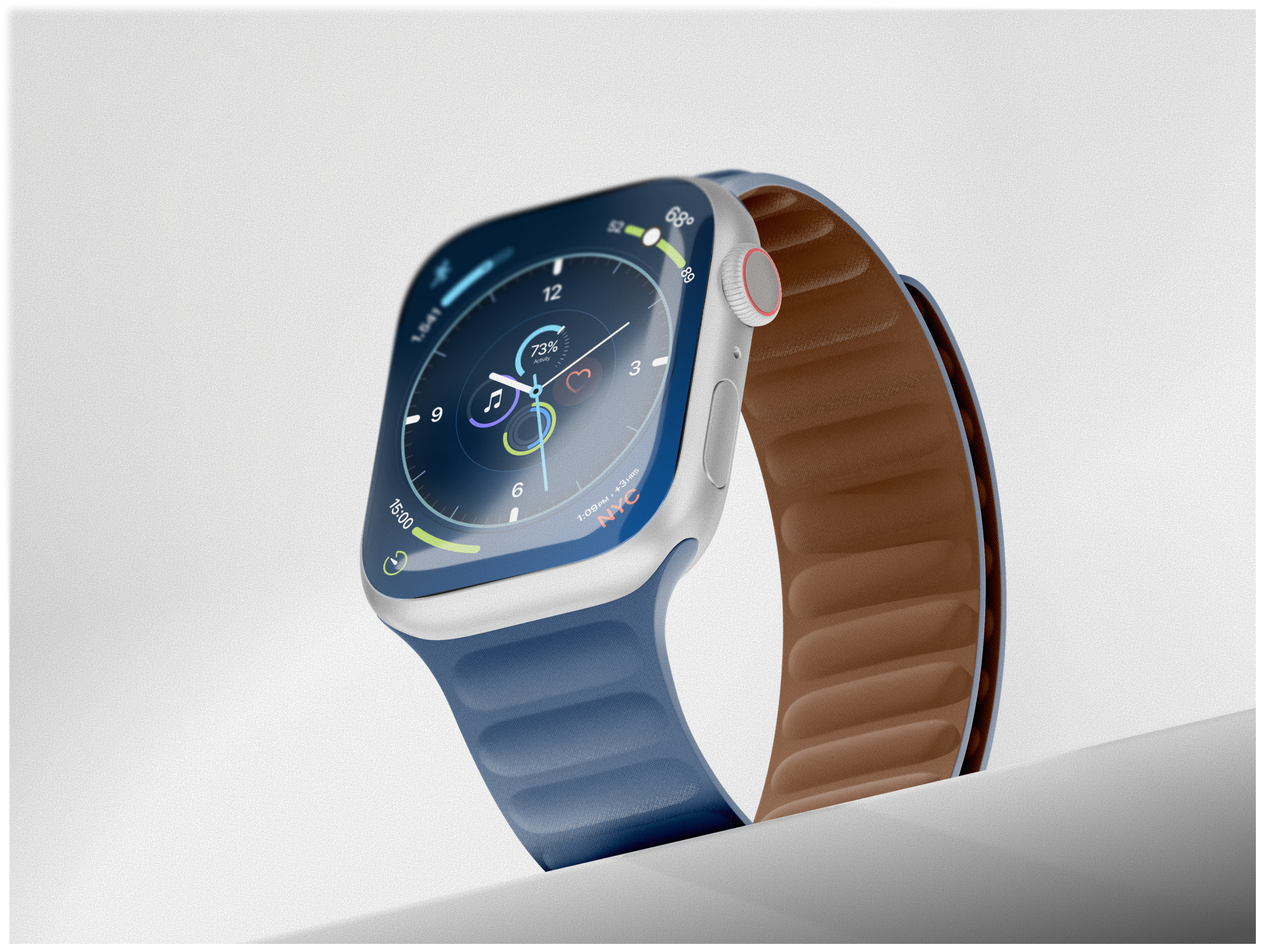 iWatch Fitness Tracker UI 3d animation app design apple apple watch design graphic design illustration iwatch iwatch design logo motion graphics ui ui design ukiyo ux ux design vector watch