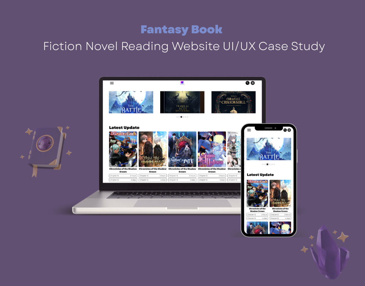 Fantasy Book – Fiction Novel Reading Website UI/UX Design coinpurchase ereading fantasybooks fictionreadingwebsites figma design novelreading novelreadingwebsites onlinereadingwebsites prototype romancenovel serieswebsite storytellingwebsite ui ux design user experience wireframe