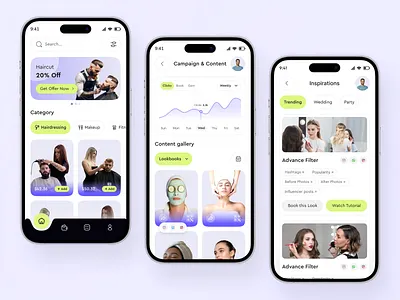 Barber and Beauty Salon Booking App barber app barber app concept barber shop barbershop app beauty app beauty salon beauty salon design best hair salon appointment app client hair cut hair stylist hair stylist app haircut app hairdresser app mobile app salon app salon app design salon booking salon booking app saloon app design