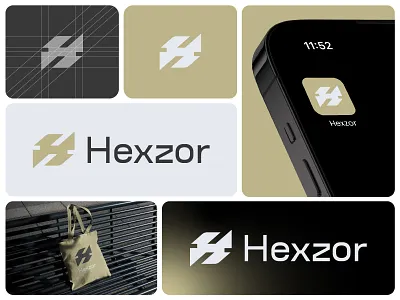 Hexzor logo branding design abstract logo brand identity branding design icon logo logo mark logodesign logotype minimalist logo modern logo professional logo software logo startup logo symbole technology logo typography visual identity