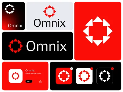 Omnix Branding abstract symbol brand brand identity branding corporate identity design icon identity logo logo designer logodesign logotype minimalist design minimalist logo modern logo professional branding startup logo technology logo visual identity