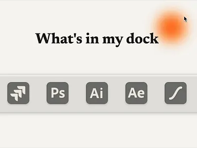 Everyday apps, animated animation app icon design apps dock follow cursor glass interactive product design webflow