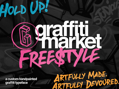 Graffiti Market apricot apricot creative studio branding creative creative studio design font graffiti lettering logo made by apricot pizza typeface typography
