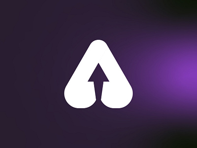 Letter A with Arrow Up Logo Design a a arrow a logo arrow logo arrow up brand branding design identity initial a letter a logo logo collection logo design logo maker logo service logomark