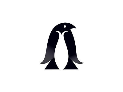 Penguin bird with A letter Logo a letter app brand identity branding design graphic design illustration logo mark penguin bird sea bird symbol ui ux vector
