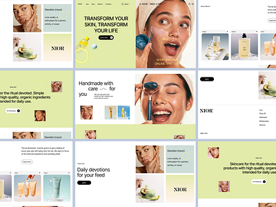 Skincare E-commerce Website beauty web design beauty website cosmatic design e commerce ecommerce design ecommerce shop landingpage minimal product design responsive shop skin care skincare landingpage skincare website store ui ux web website