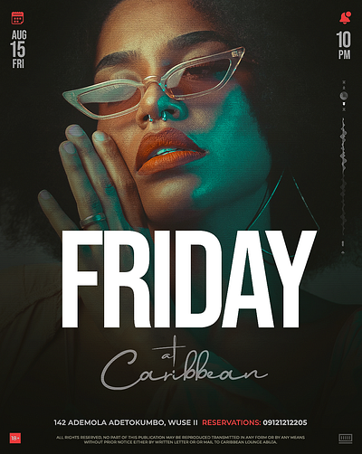 Caribbean Club Flyers club flyers girls luxury party