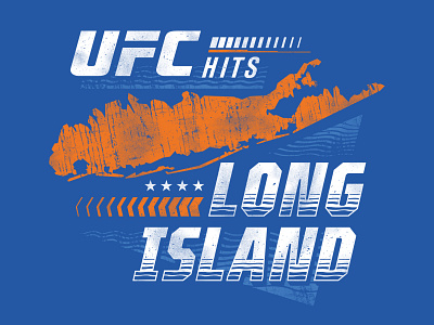 UFC Long Island Event Tee branding design graphic design illustration logo vector